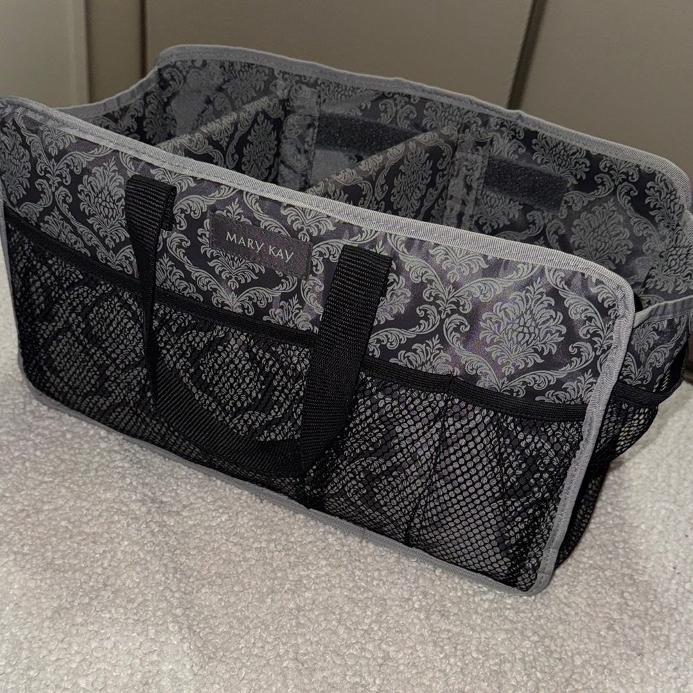 Mary Kay Elegant Black and Gray Cosmetic Organizer